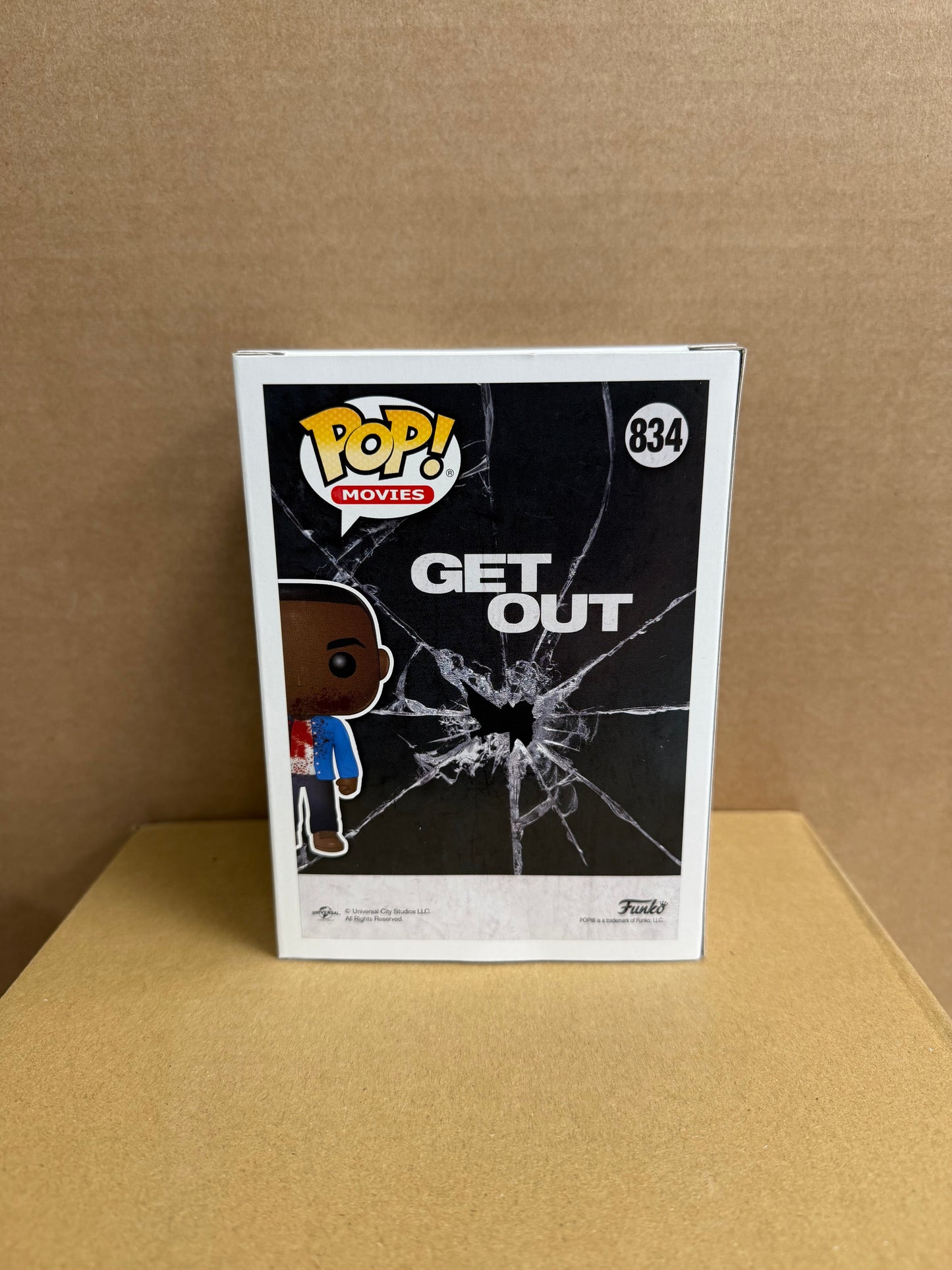 Funko Pop! Movies Chris Washington Get Out Signed Daniel Kaluuya COA #834 WS