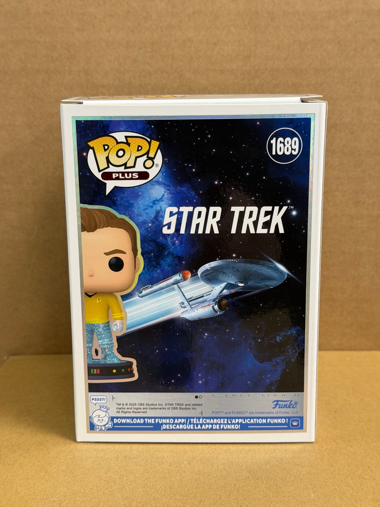 Funko Pop! Television Star Trek James T. Kirk Signed Paul Wesley #1689 COA