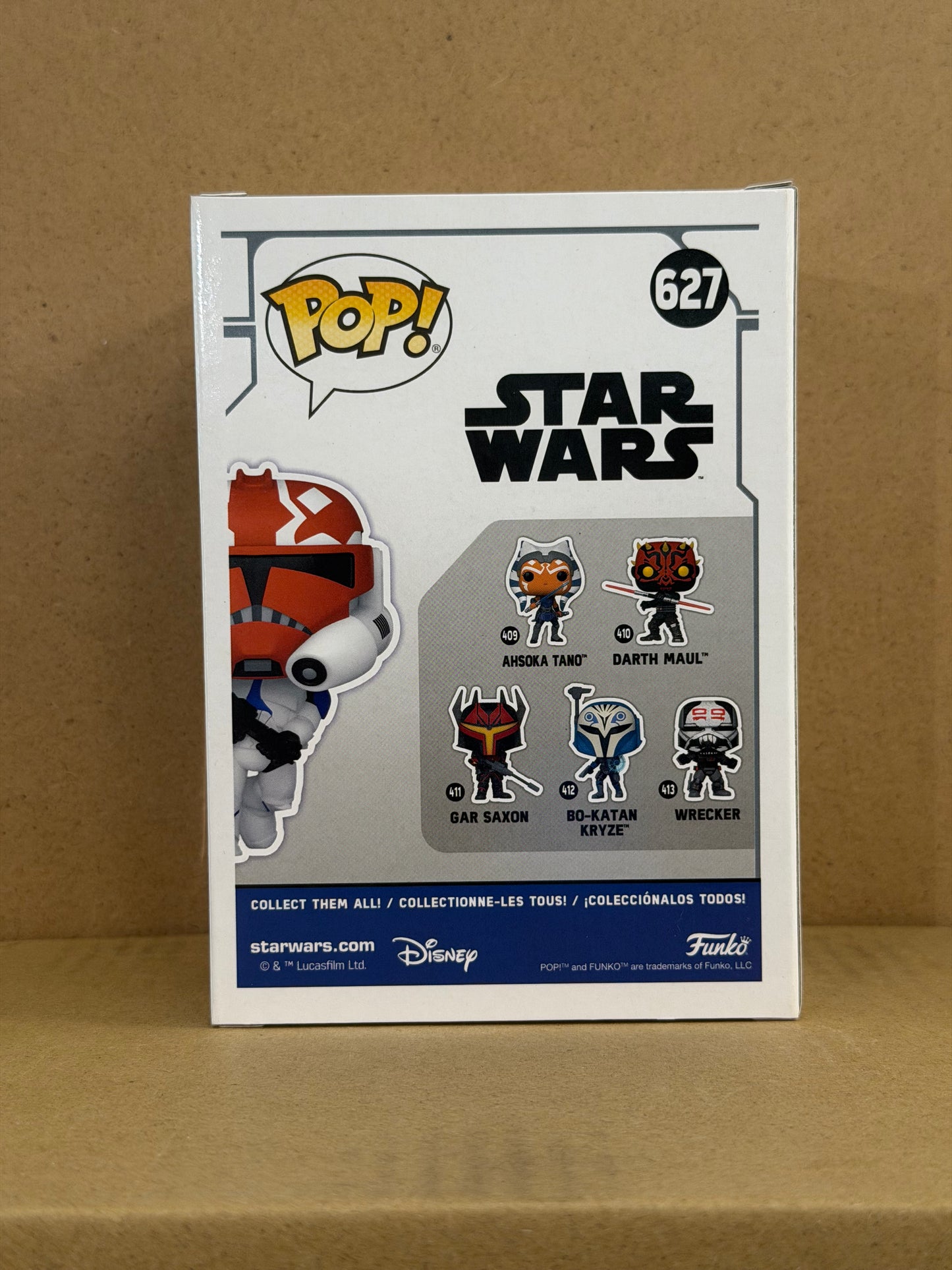 Funko Pop! Star Wars 32nd Company Trooper Signed Dee Baker COA #627