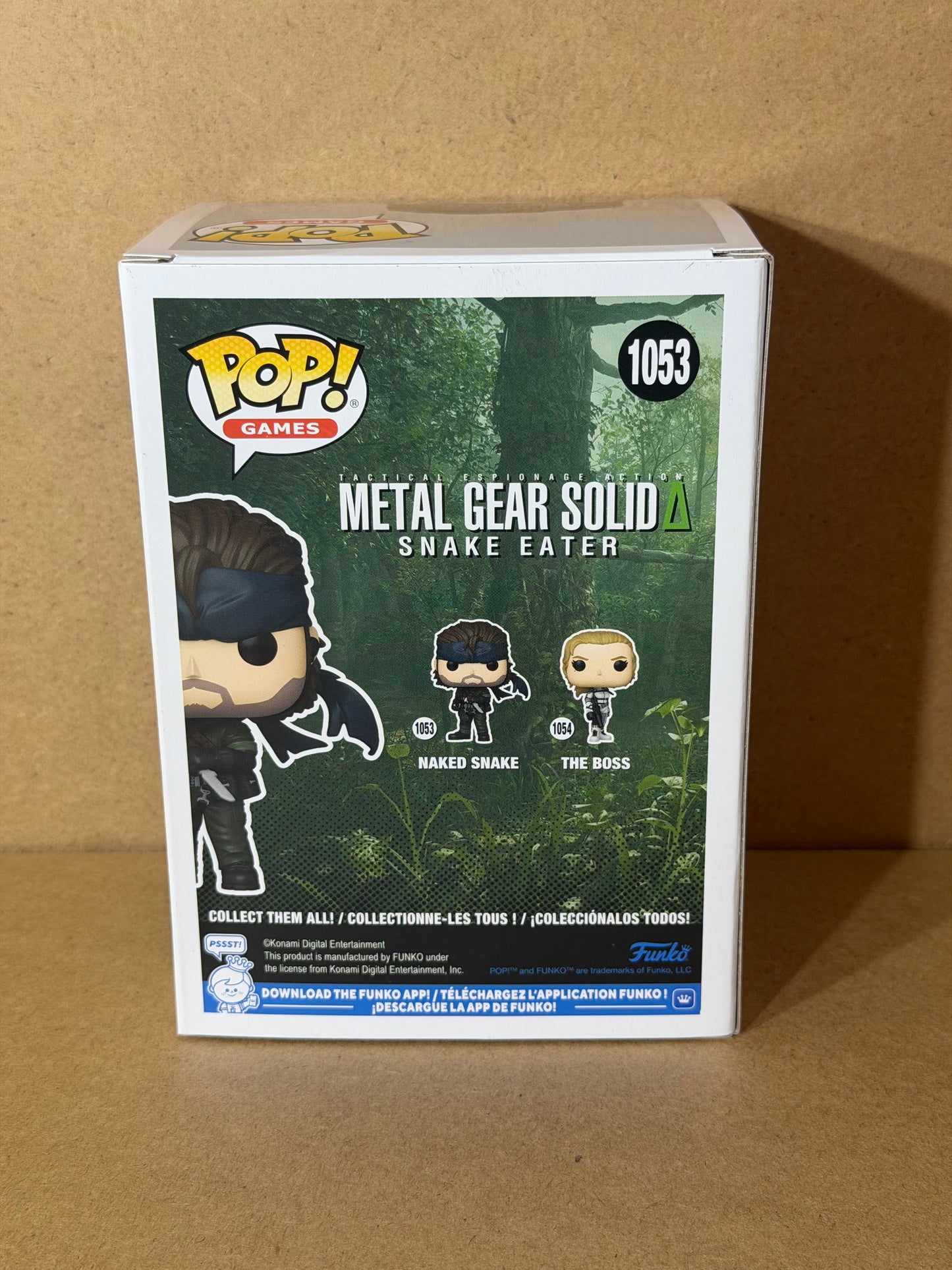 Funko Pop! Games Metal Gear Solid Naked Snake Signed David Hayter COA #1053