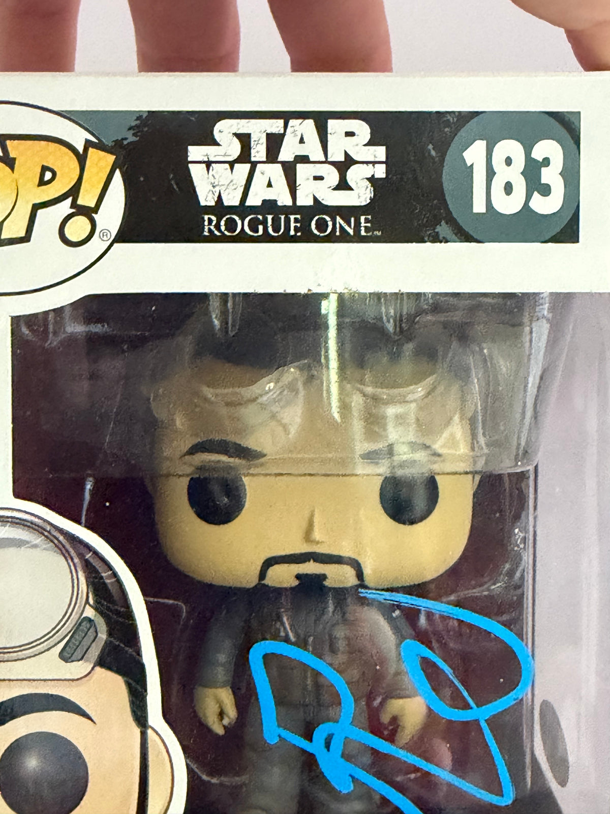 Funko Pop! Star Wars Bodhi Signed Riz Ahmed COA #183