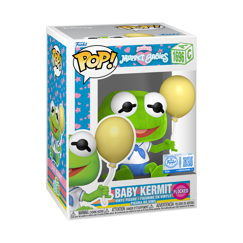 Funko Pop! Disney Muppets Baby Kermit #1696 Flocked Exclusive