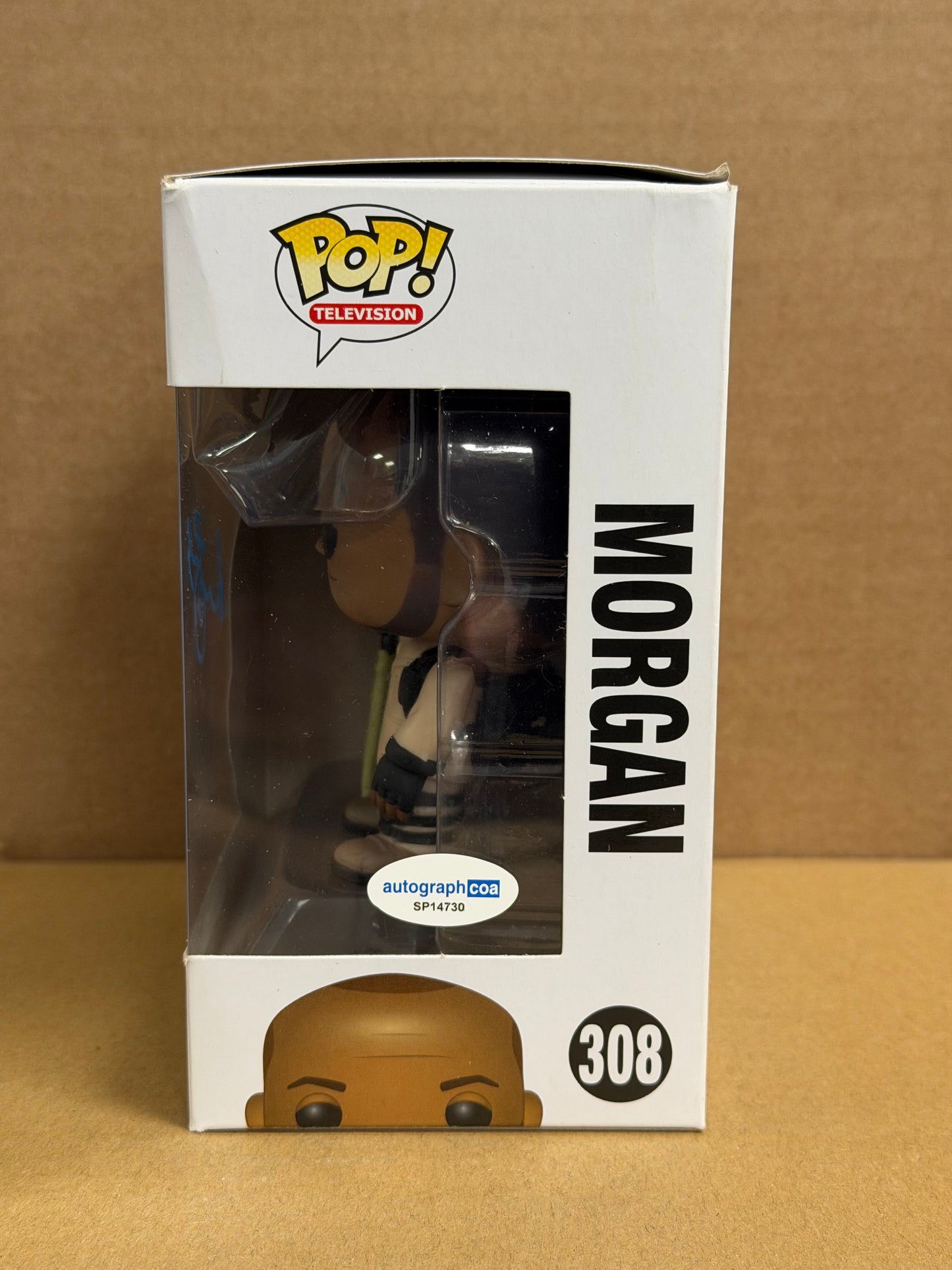 Funko Pop! Television The Walking Dead Morgan Signed Lennie James COA #308 BOX DAMAGE