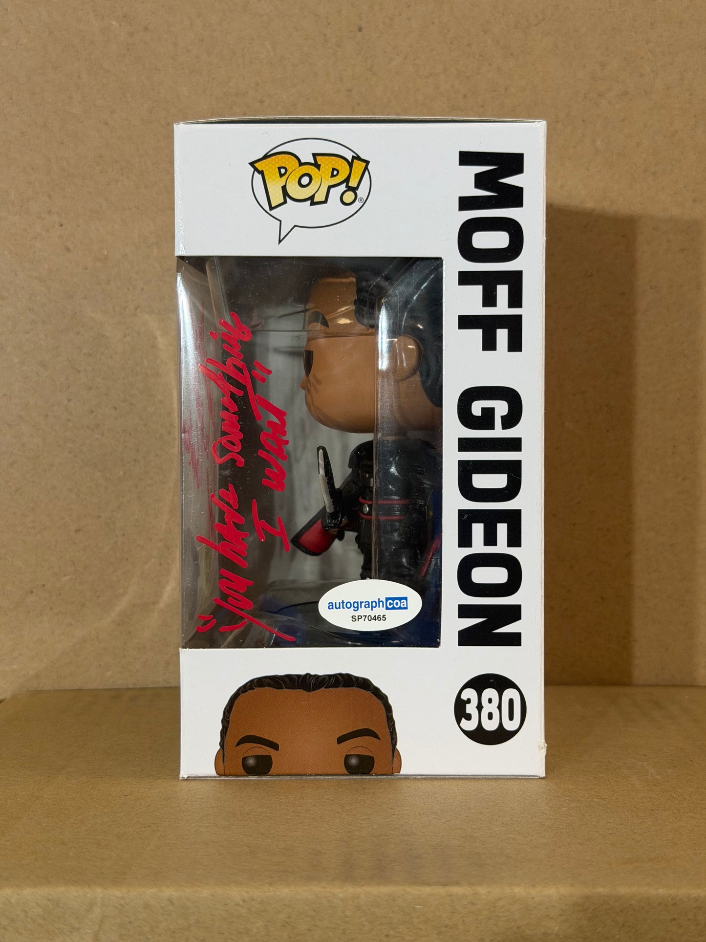 Funko Pop! Star Wars Moff Gideon Signed Giancarlo Esposito COA #380