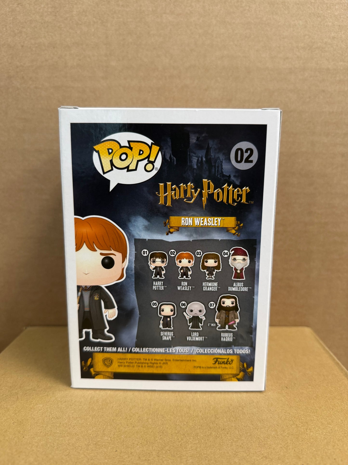 Funko Pop! Harry Potter Ron Weasley Signed Rupert Grint #02 WS COA
