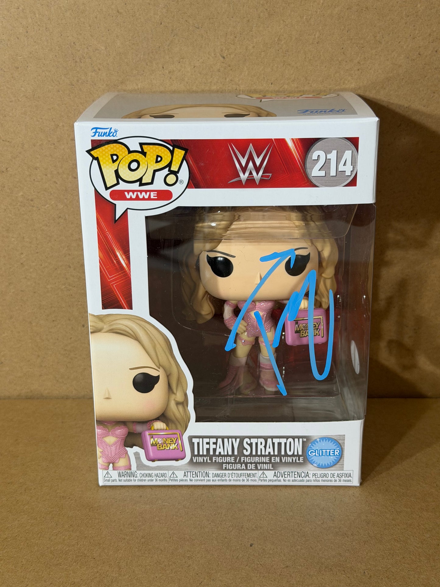 Funko Pop! WWE Tiffany Stratton Signed COA #214 Free Protector