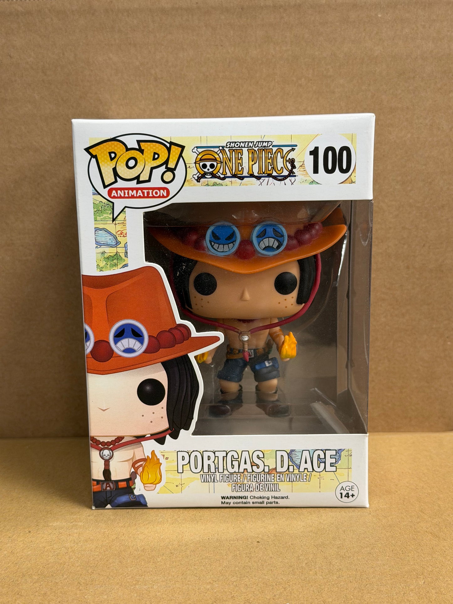 Funko Pop! Anime One Piece Portgas D Ace OG JJL160309 #100 Free Mag Stack