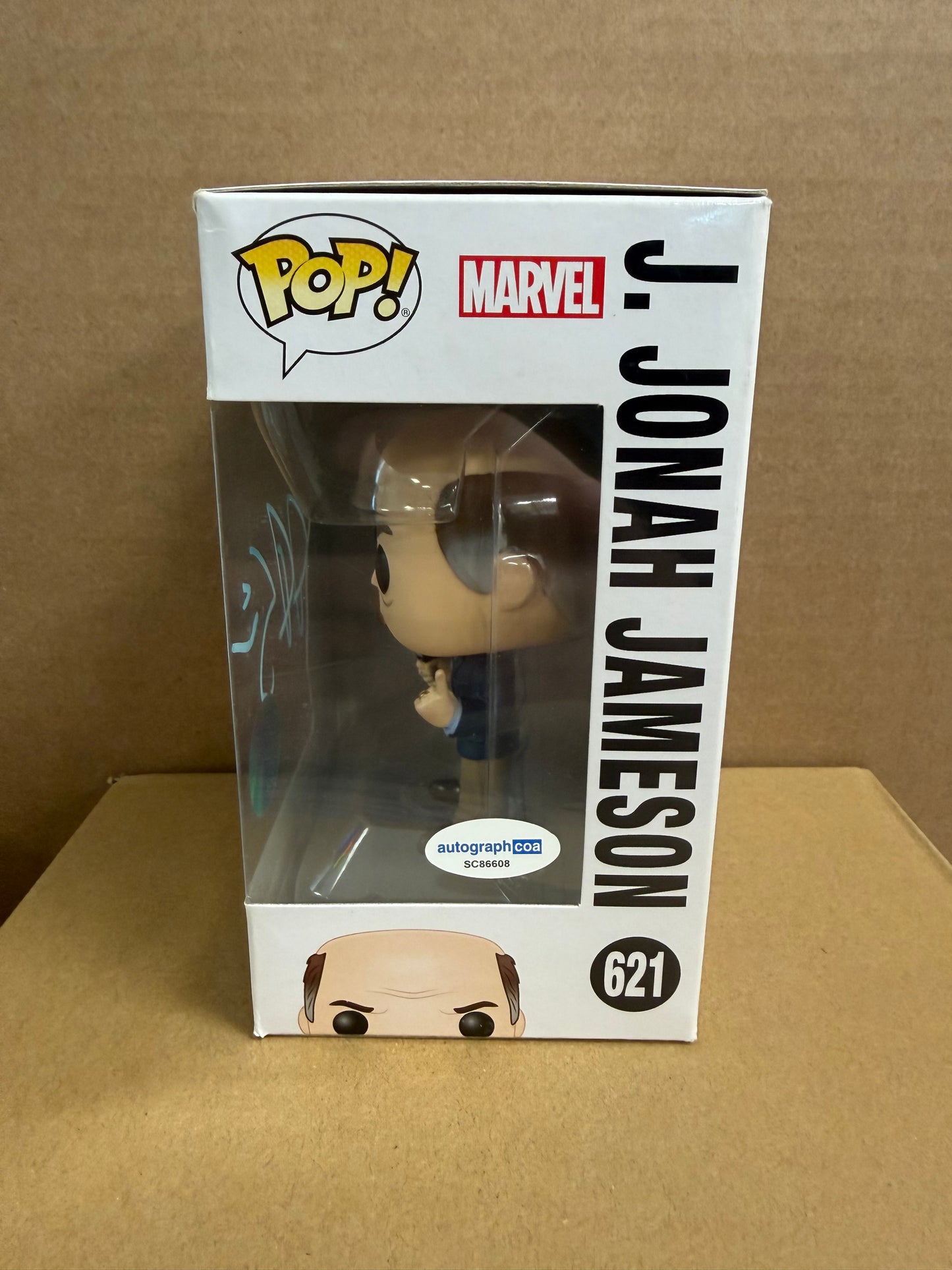 Funko Pop! Marvel J. Jonah Jameson Signed J K Simmons #621 COA