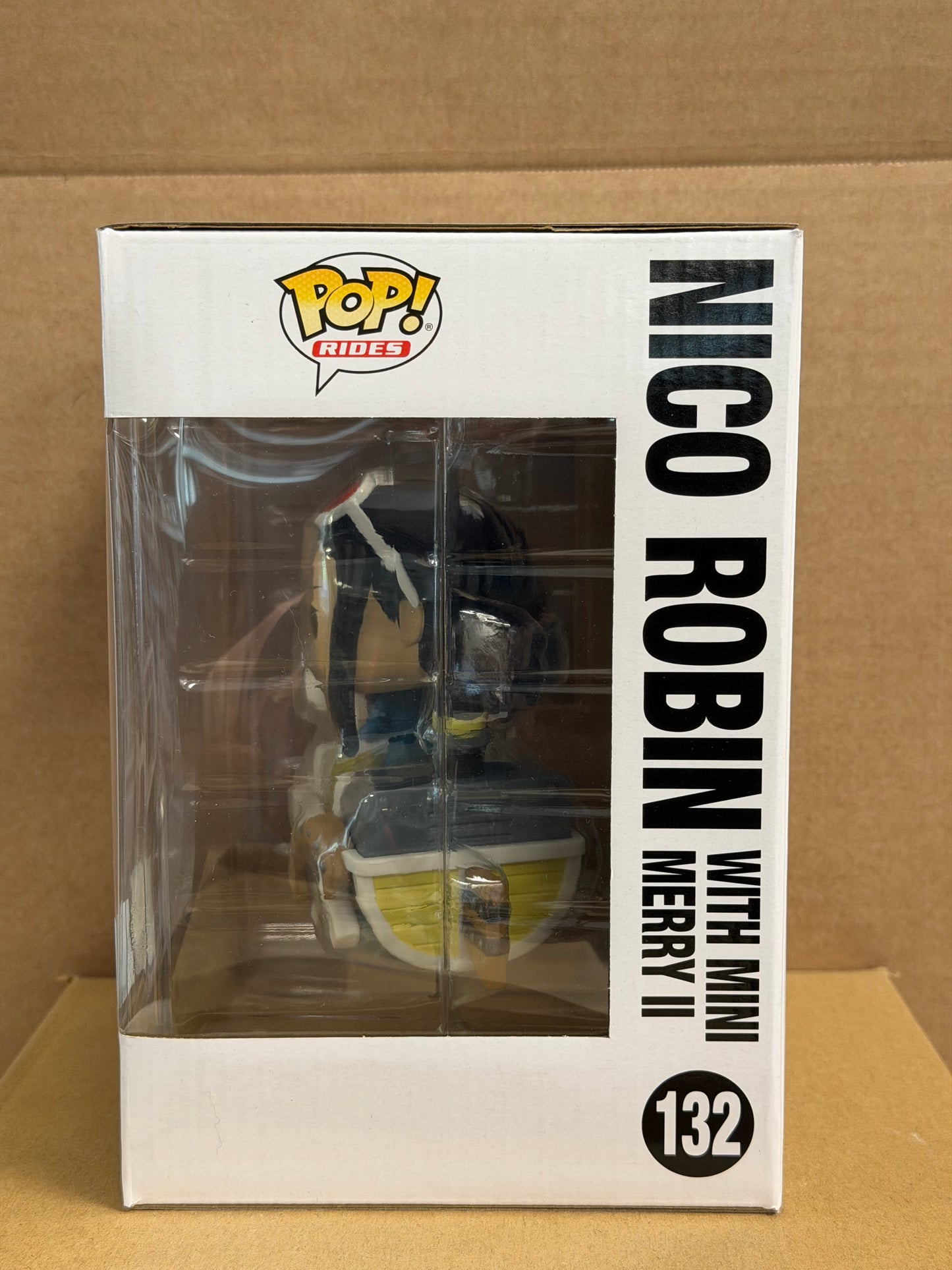 Funko Pop! Rides Anime One Piece Nico Robin W/ Mini Merry #132 2025 Convention + Protector