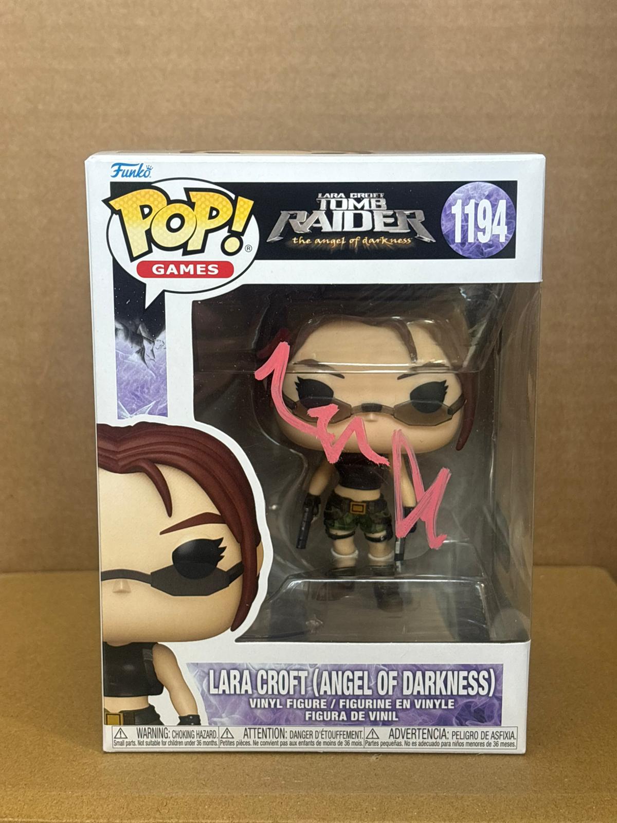 Funko Pop! Games Tomb Raider Signed Angelina Jolie COA #1194 WS