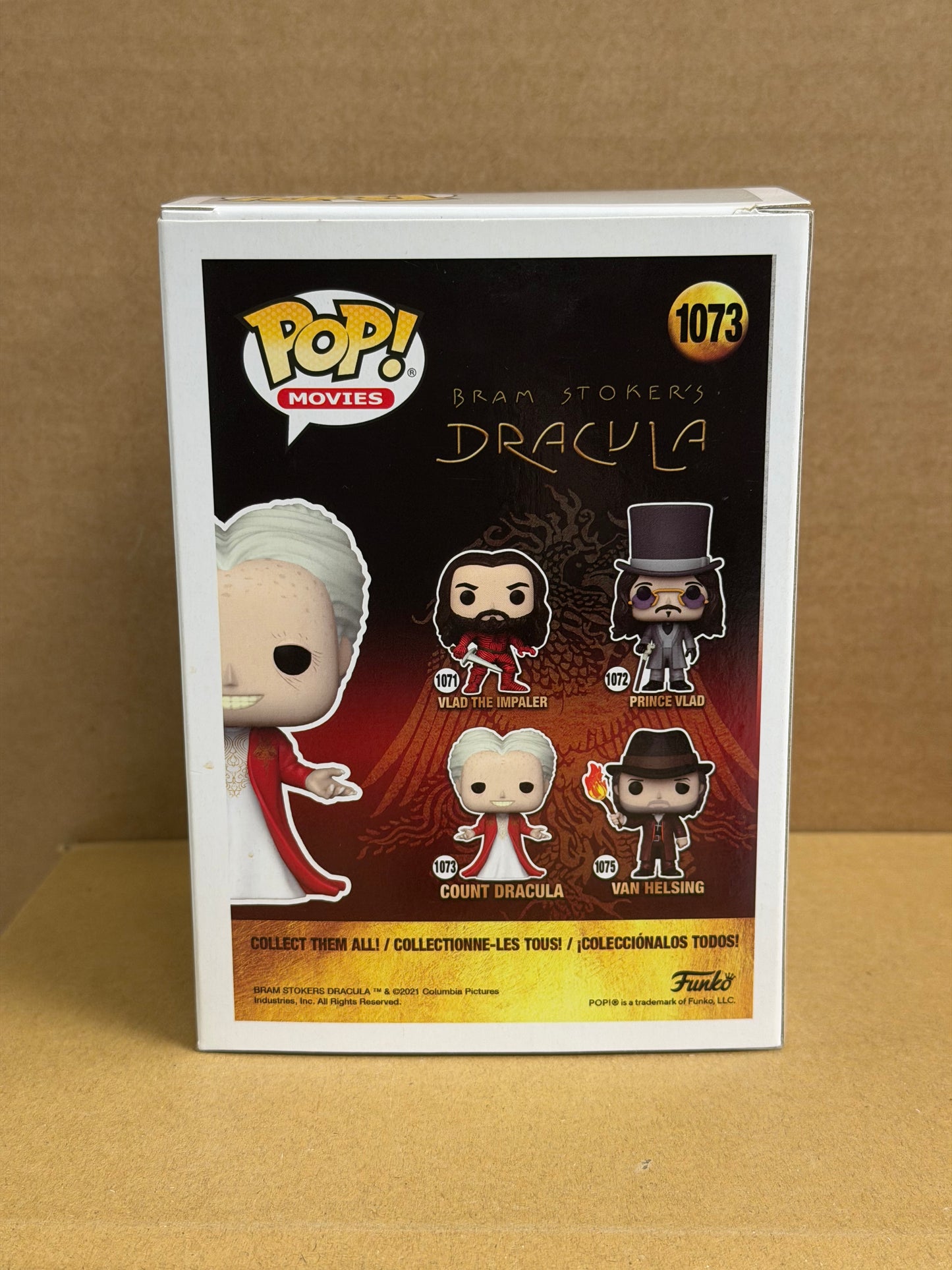Funko Pop! Movies Bram Stokers Dracula | Count Dracula Signed Gary Oldman COA #1073 WS