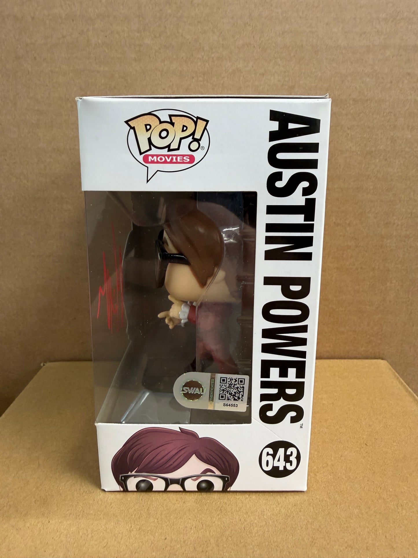 Funko Pop! Movies Austin Powers #643 Signed Mike Myers COA WS