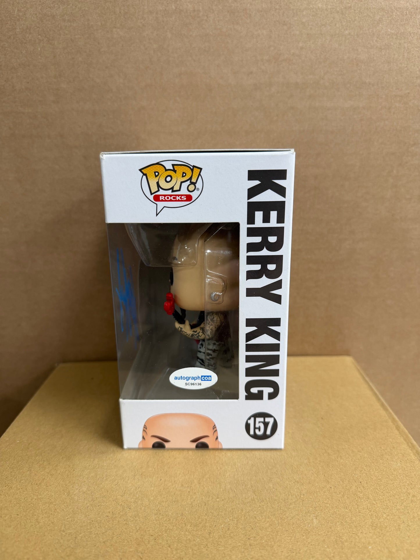 Funko Pop! Rocks Kerry King Signed #157 COA WS
