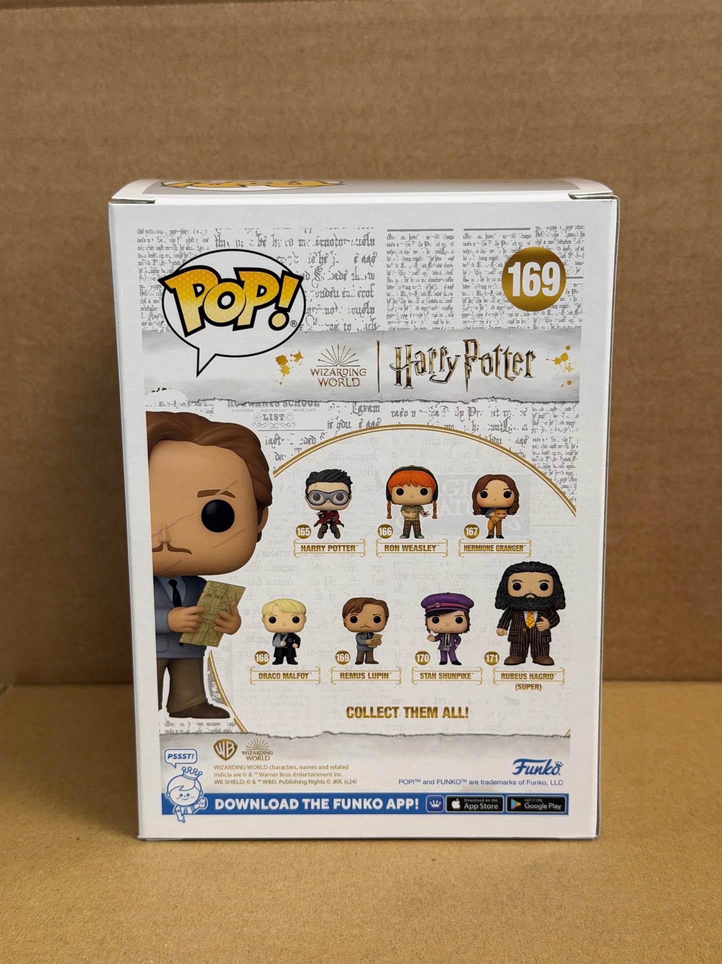 Funko Pop! Harry Potter Remus Lupin Signed David Thewlis COA #169