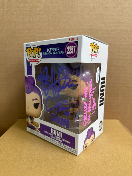 Funko Pop! Animation Kpop Demon Hunters Rumi Signed Arden Cho #2257