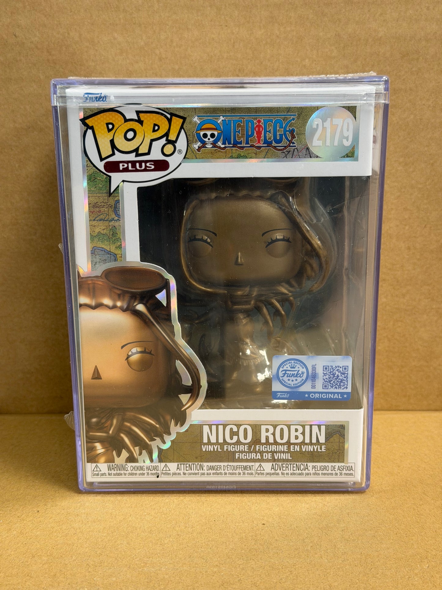 Funko Pop! Anime One Piece Nico Robin Bronze Statue #2179 Exclusive Hardstack Sealed
