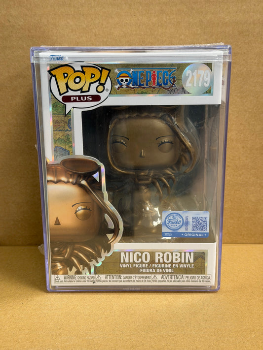 Funko Pop! Anime One Piece Nico Robin Bronze Statue #2179 Exclusive Hardstack Sealed