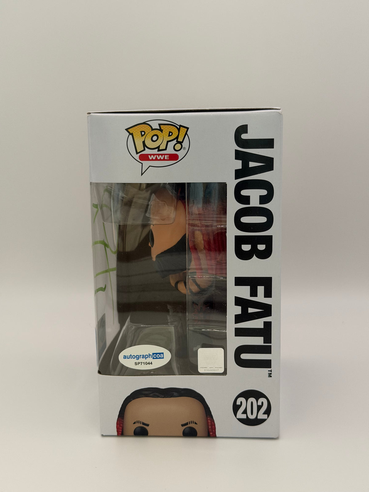 Funko Pop! WWE Jacob Fatu Signed The Samoan Werewolf COA #202