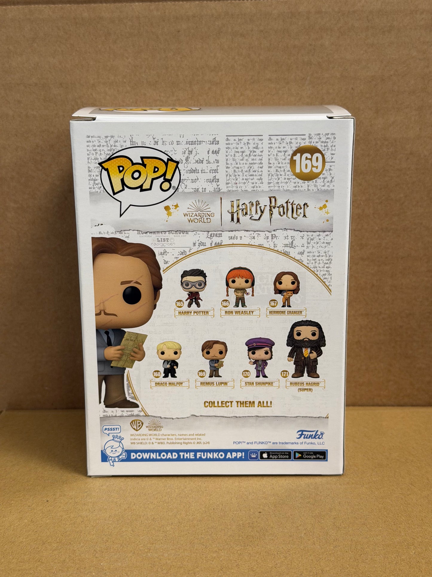 Funko Pop! Harry Potter Remus Lupin Signed David Thewlis COA #169