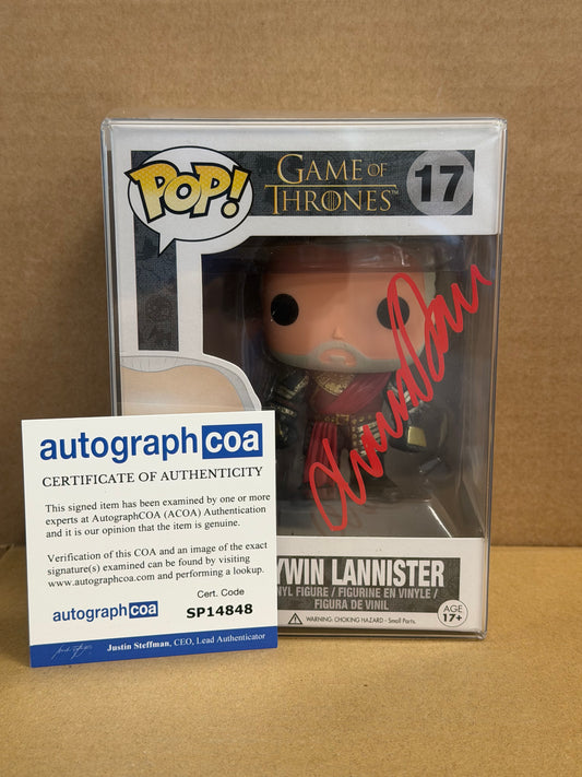 Funko Pop! Television Game Of Thrones Tywin Lannister Signed Charles Dance COA #17