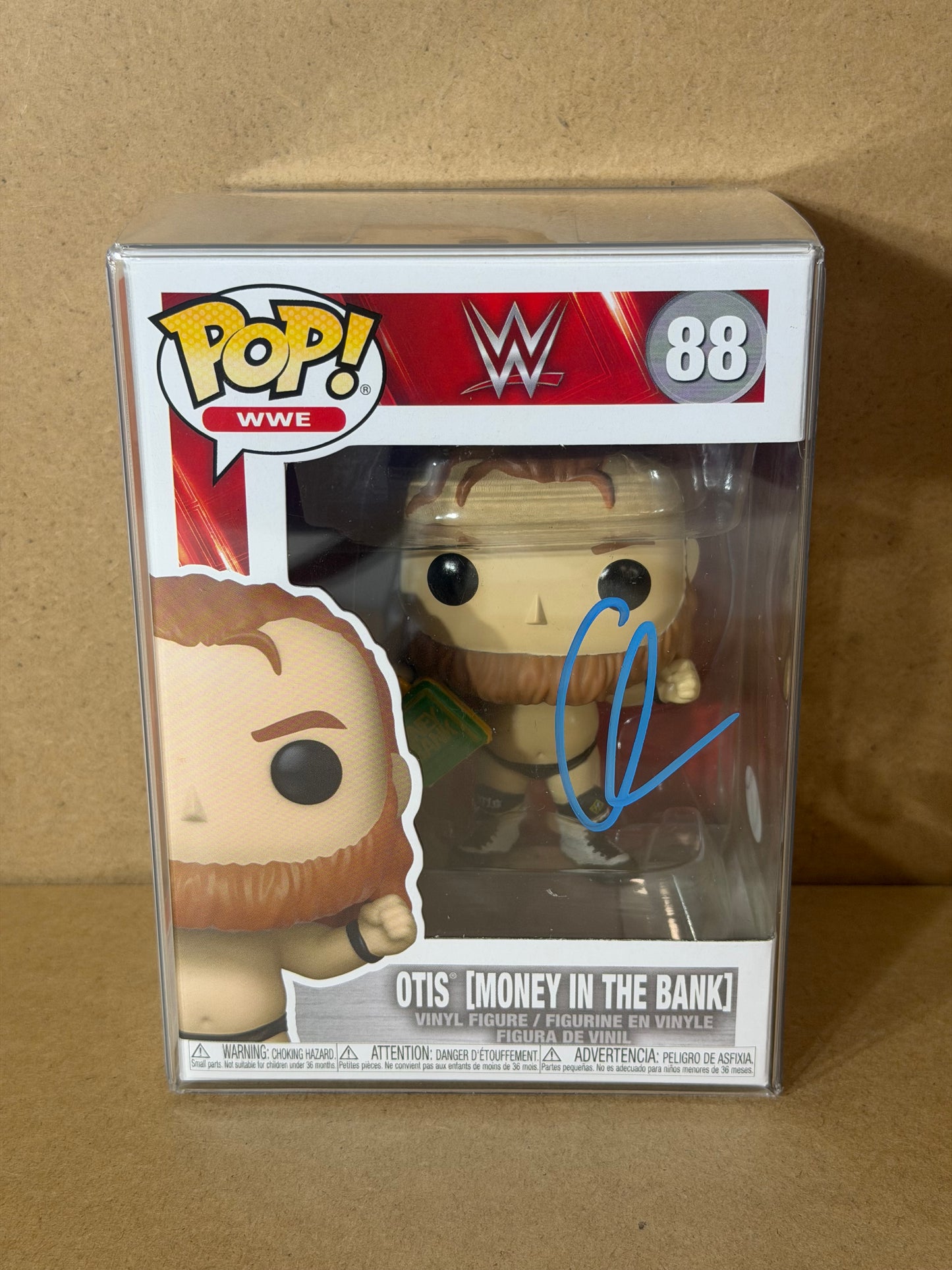 Funko Pop! WWE Otis (Money In The Bank) Signed COA #88 Free Protector