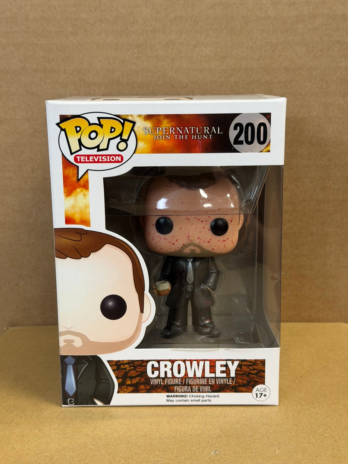 Funko Pop! Television Supernatural Crowley #200 Metallic Bloody