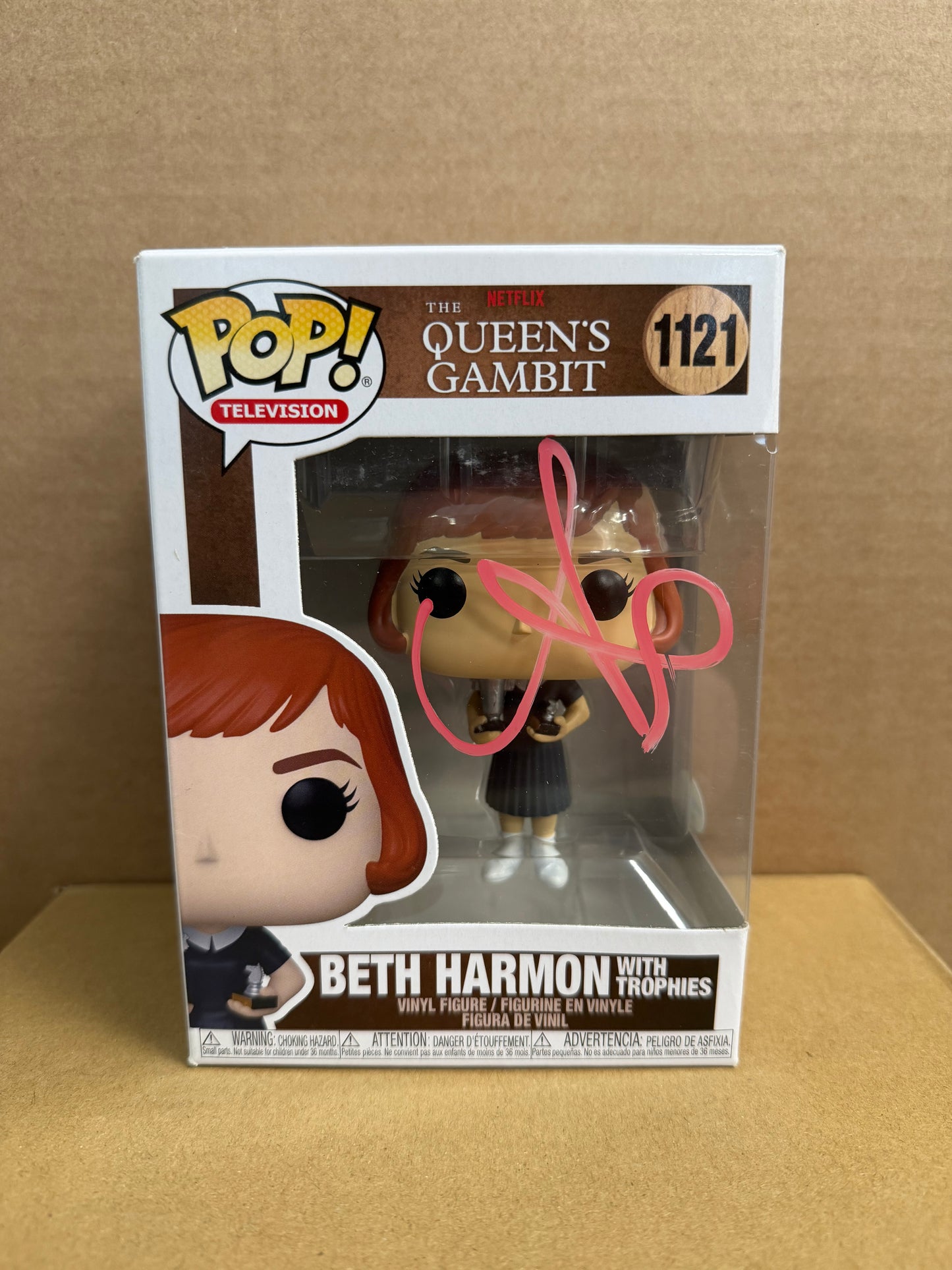 Funko Pop! Television Queens Gambit Beth Harmon Signed Anya Taylor -Joy COA #1121
