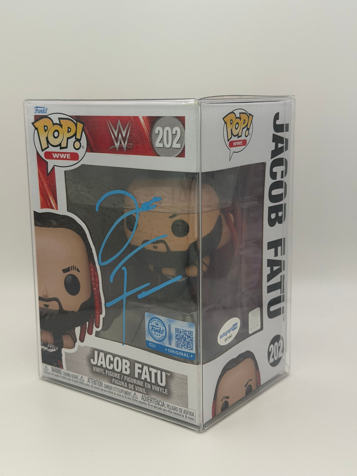 Funko Pop! WWE Jacob Fatu Signed The Samoan Werewolf COA #202