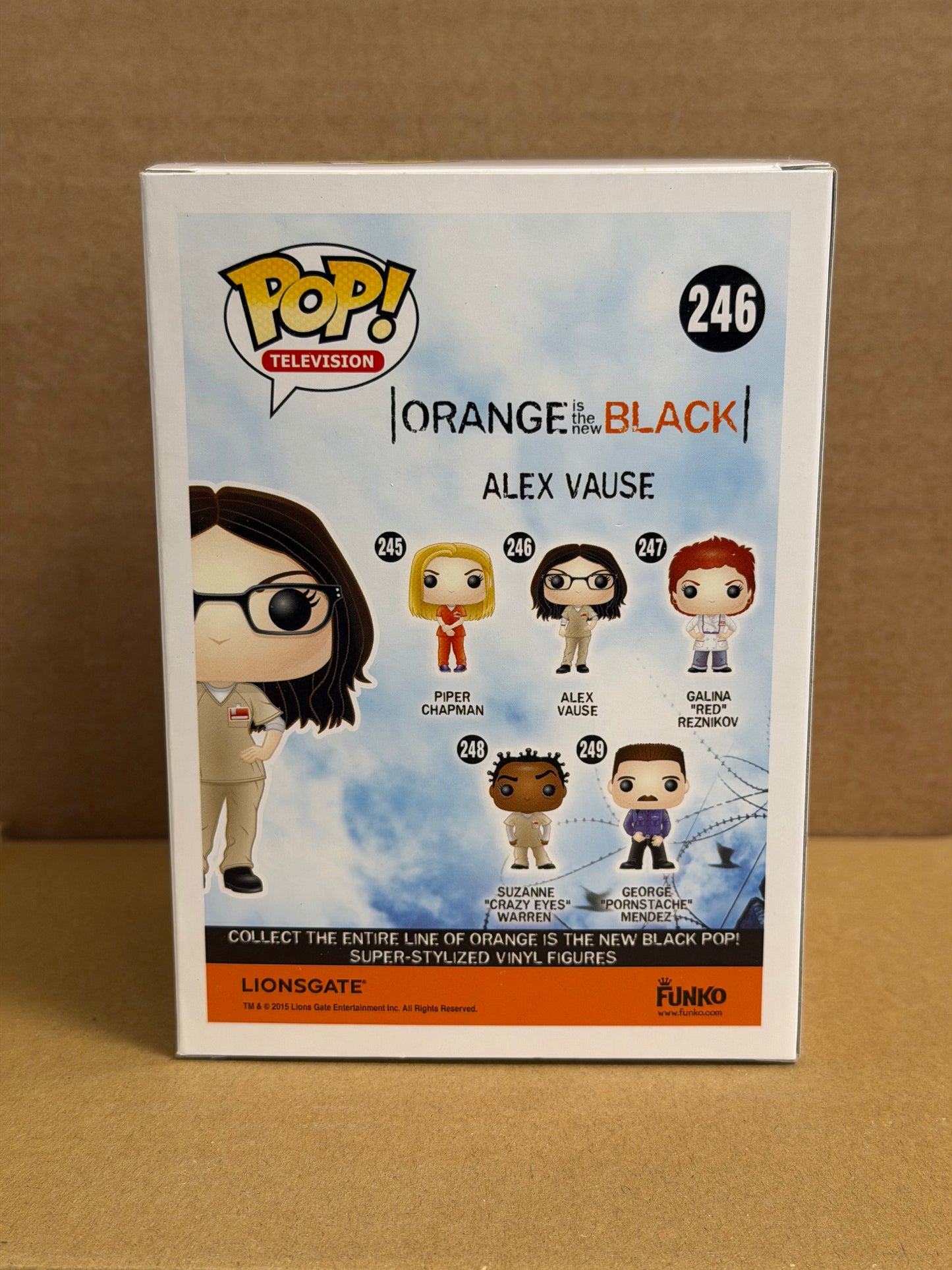 Funko Pop! Television Orange Is The New Black Alex Vause Signed Laura Prepon COA #246