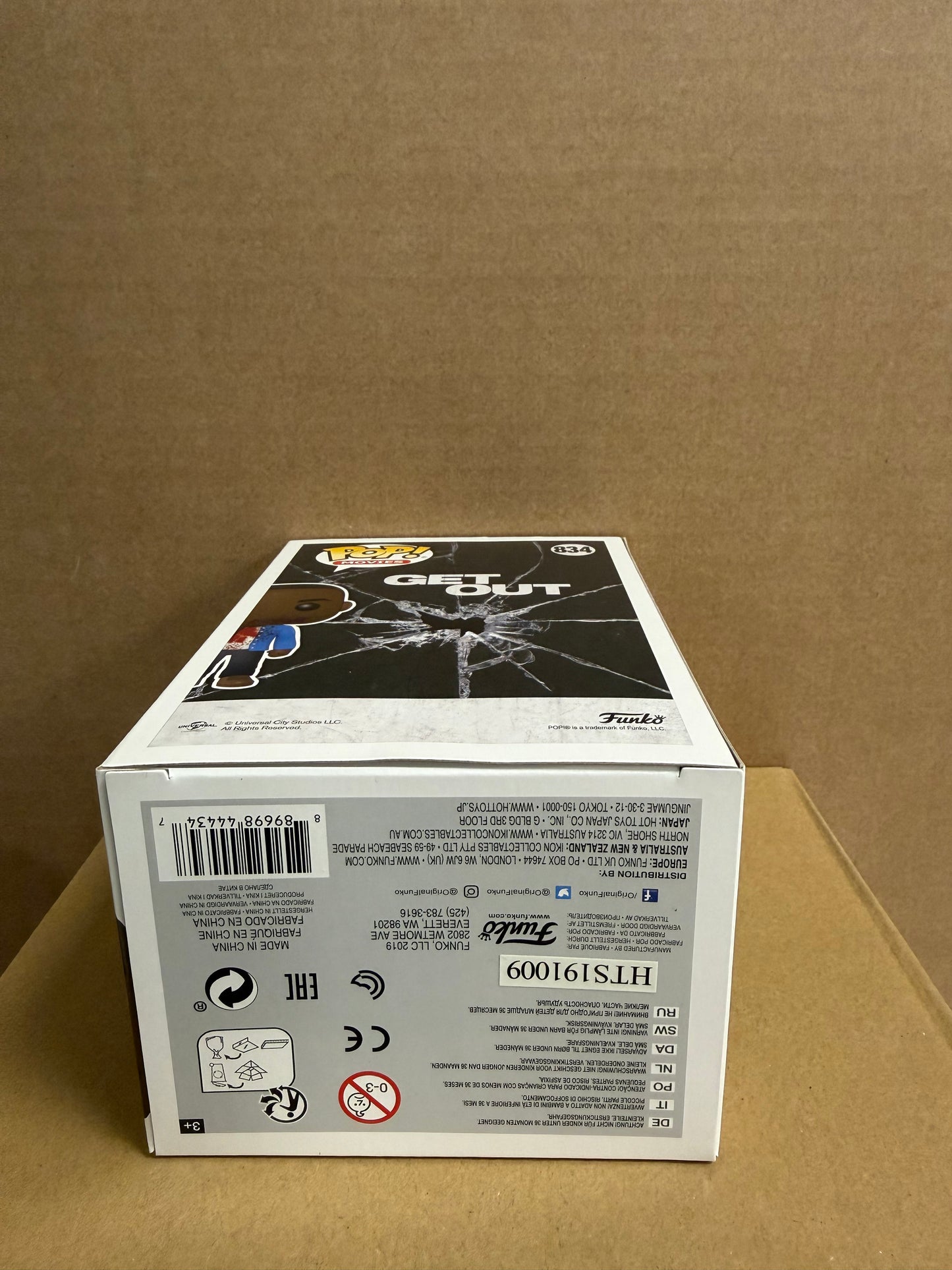 Funko Pop! Movies Chris Washington Get Out Signed Daniel Kaluuya COA #834 WS