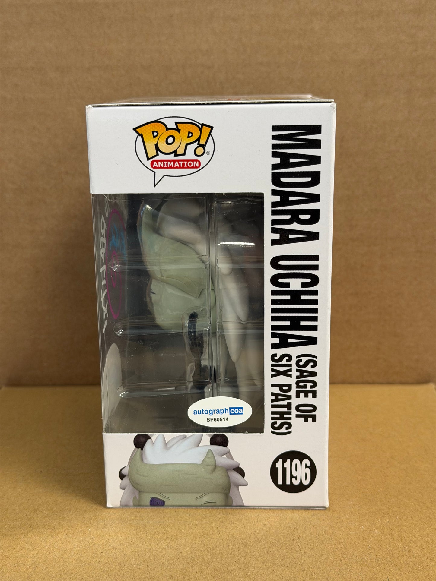 Funko Pop! Anime Naruto Shippuden Madura Uchiha Signed Neil Kaplan COA #1196