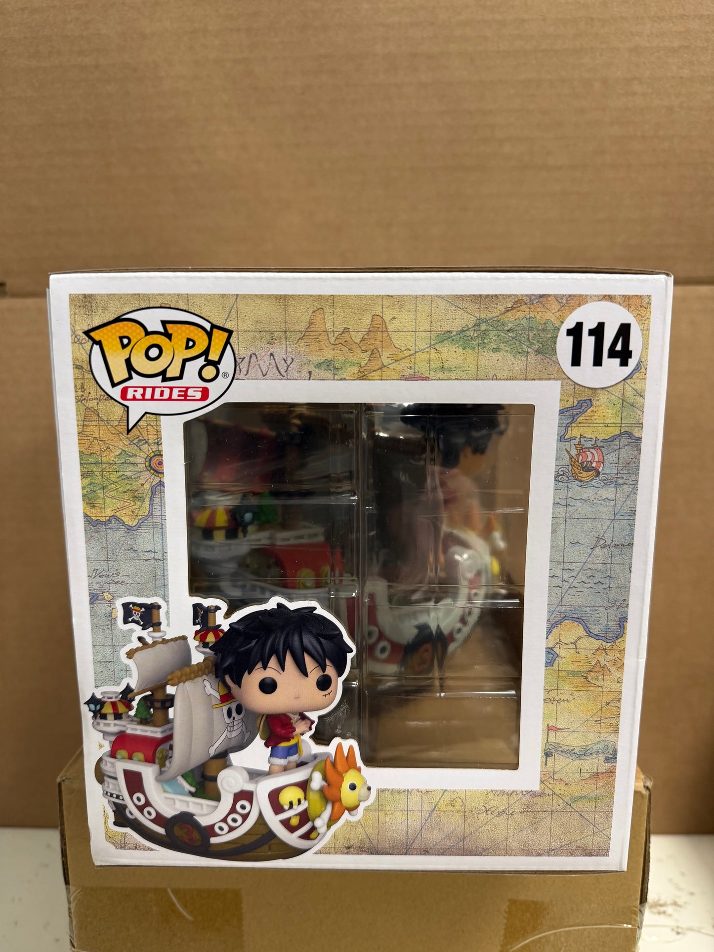 Funko Pop! Rides Anime One Piece Luffy With Thousand Sunny #114 2022 Winter Convention