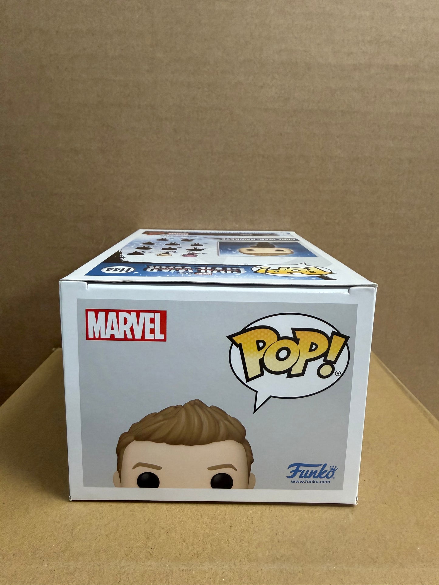 Funko Pop! Marvel Civil War Hawkeye Signed Jeremy Renner COA #1144