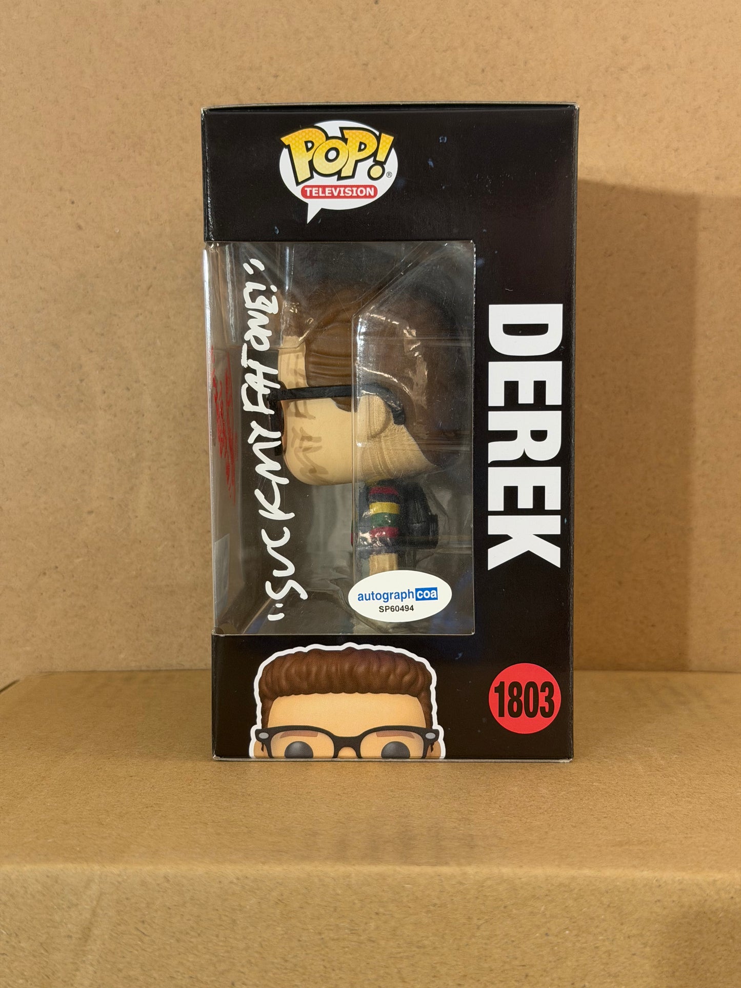 Funko Pop! Stranger Things Derek Signed Jake Connely COA #1803
