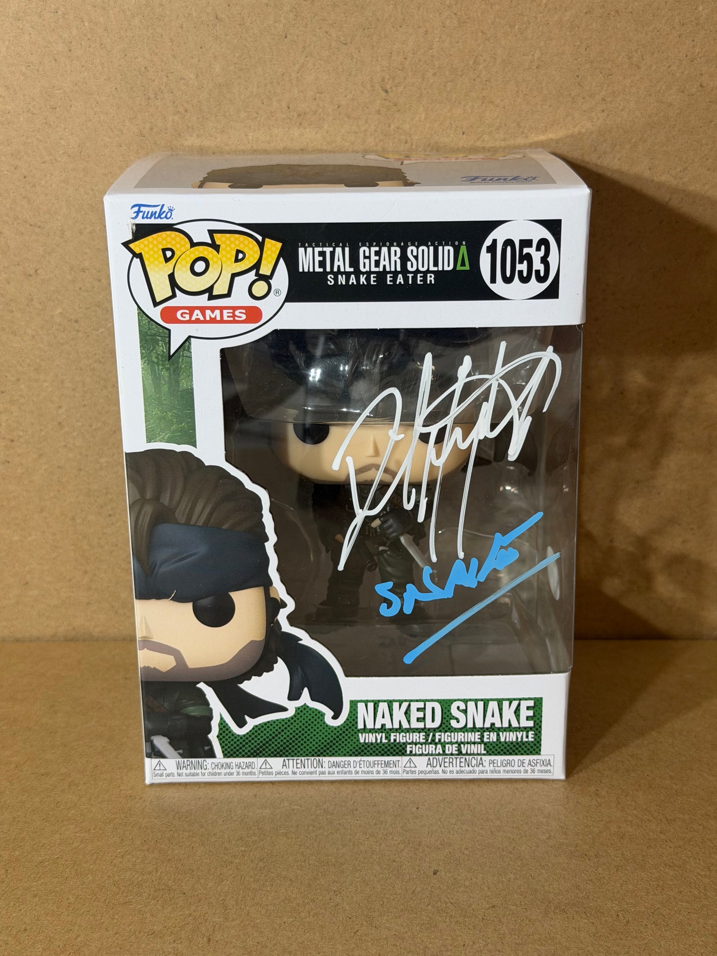 Funko Pop! Games Metal Gear Solid Naked Snake Signed David Hayter COA #1053
