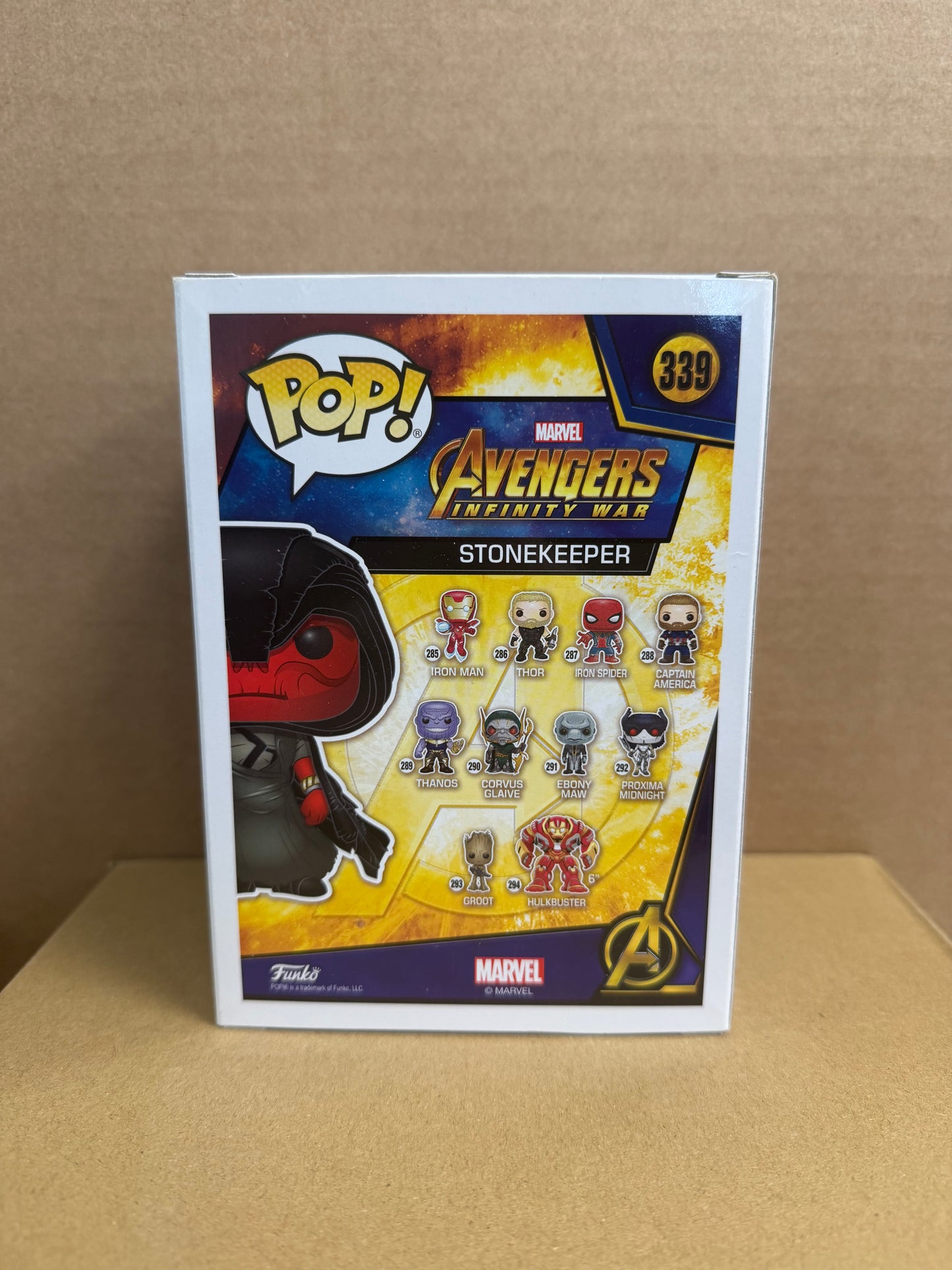 Funko Pop! Marvel Avengers Stonekeeper Signed Ross Marquand COA #339