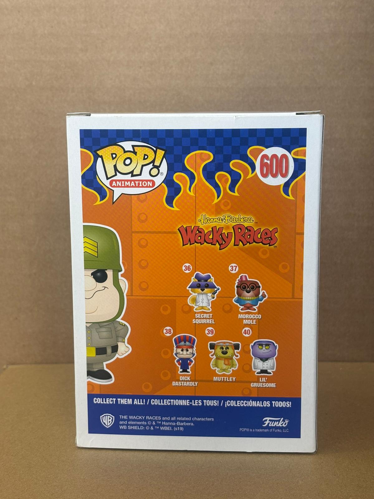 Funko Pop! Animation Wacky Races Sergeant Blast #600 2019 Summer Convention