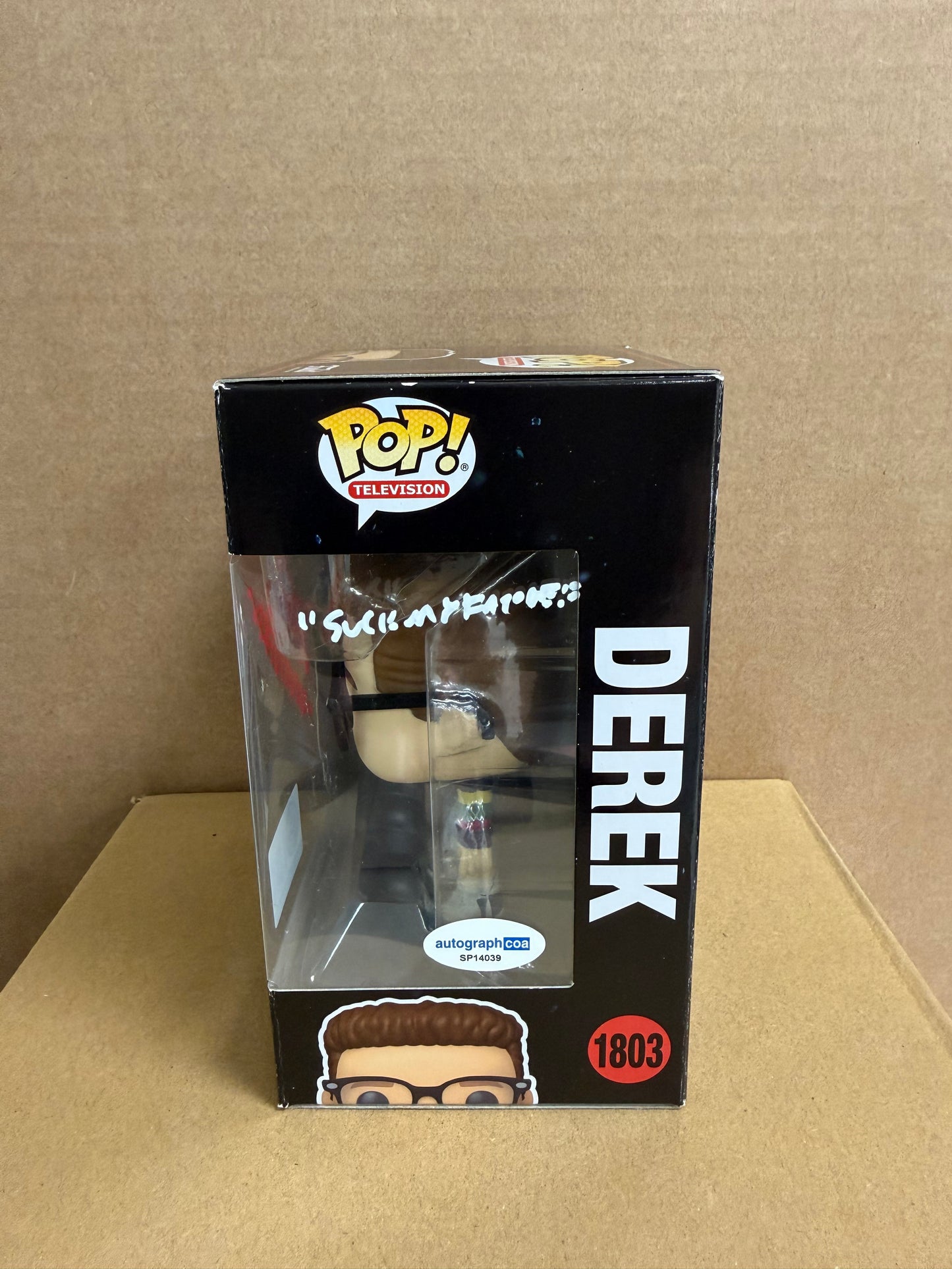 Funko Pop! Television Stranger Things Derek Signed Jake Connely COA #1803