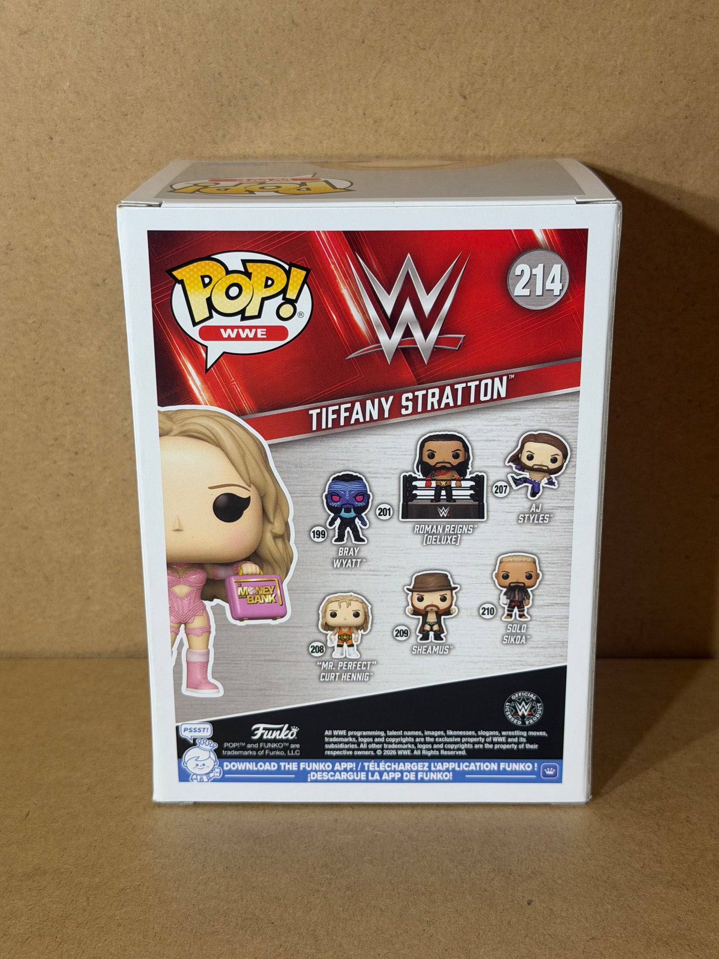 Funko Pop! WWE Tiffany Stratton Signed COA #214 Free Protector