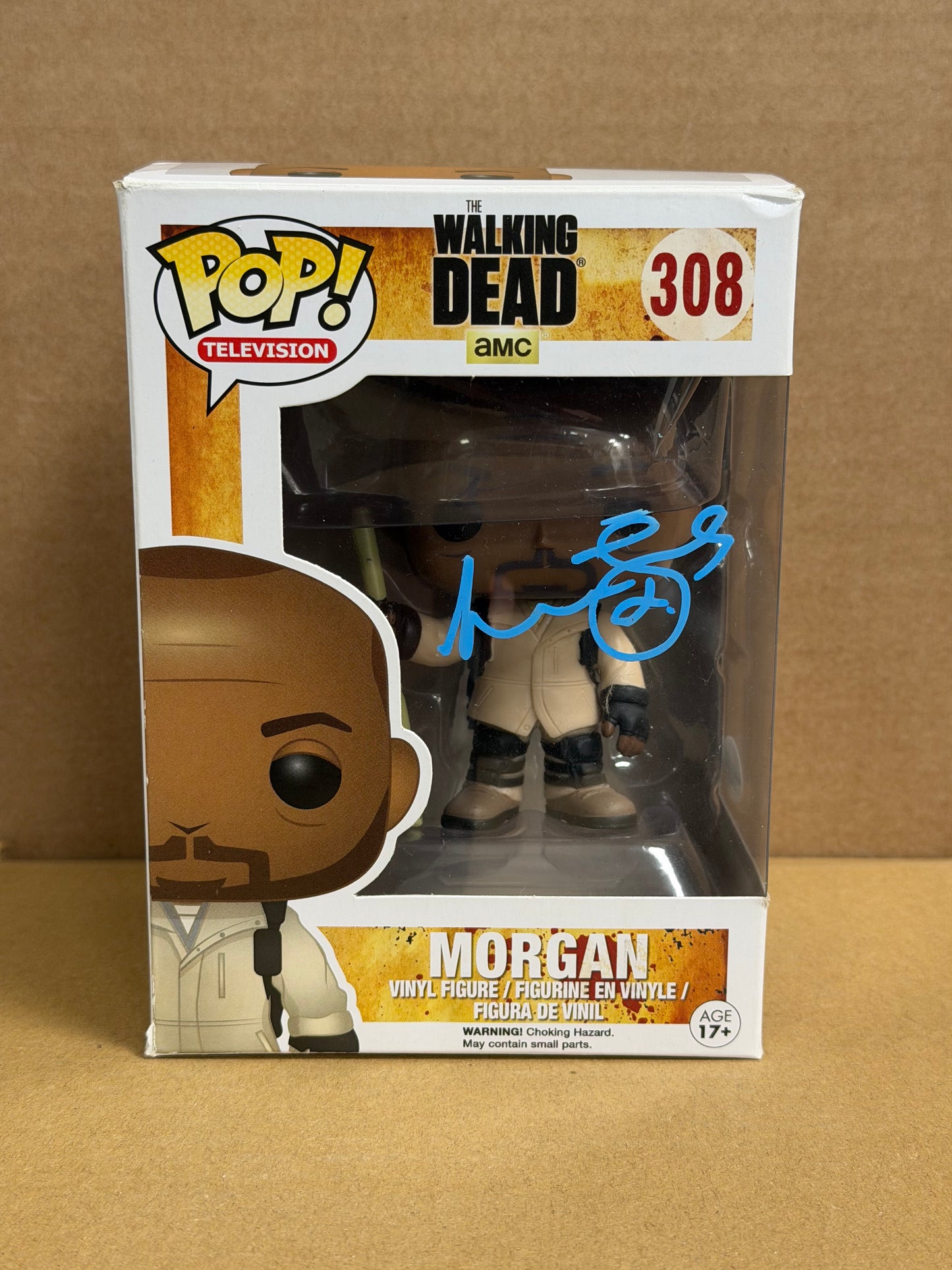 Funko Pop! Television The Walking Dead Morgan Signed Lennie James COA #308 BOX DAMAGE