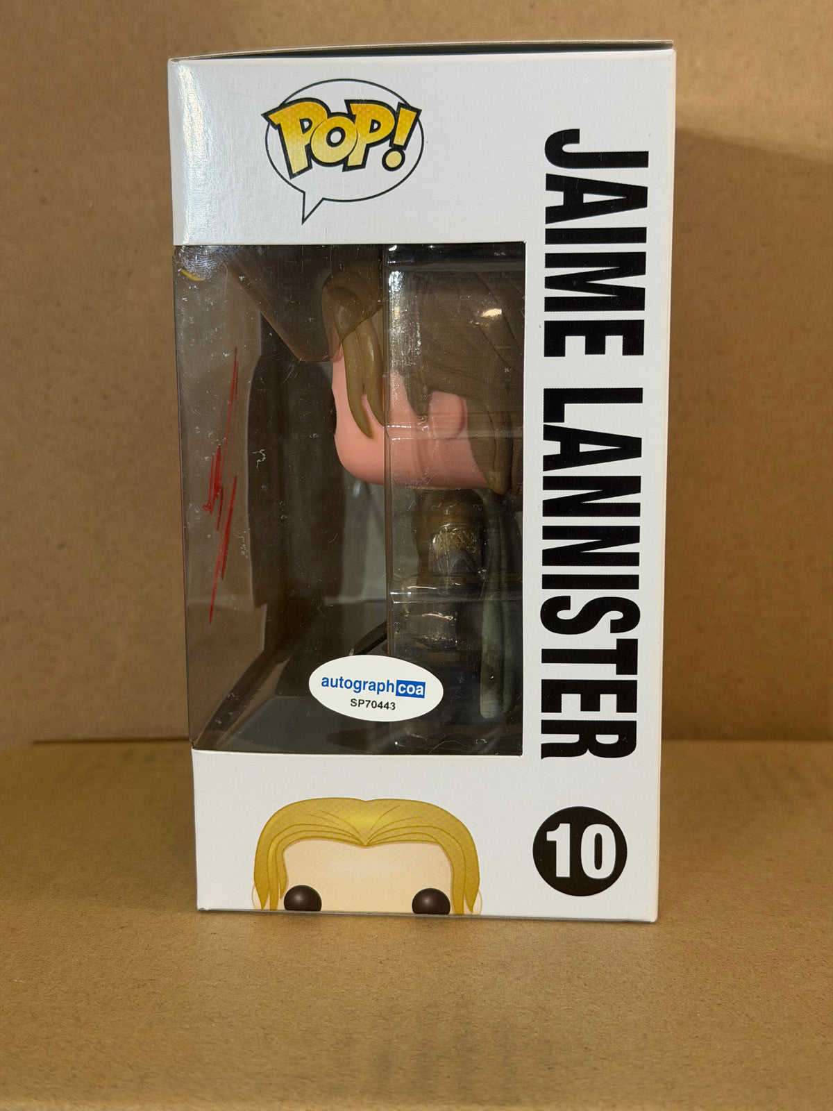 Funko Pop! Television Game Of Thrones Jaime Lannister Signed Nikolaj Coster #10