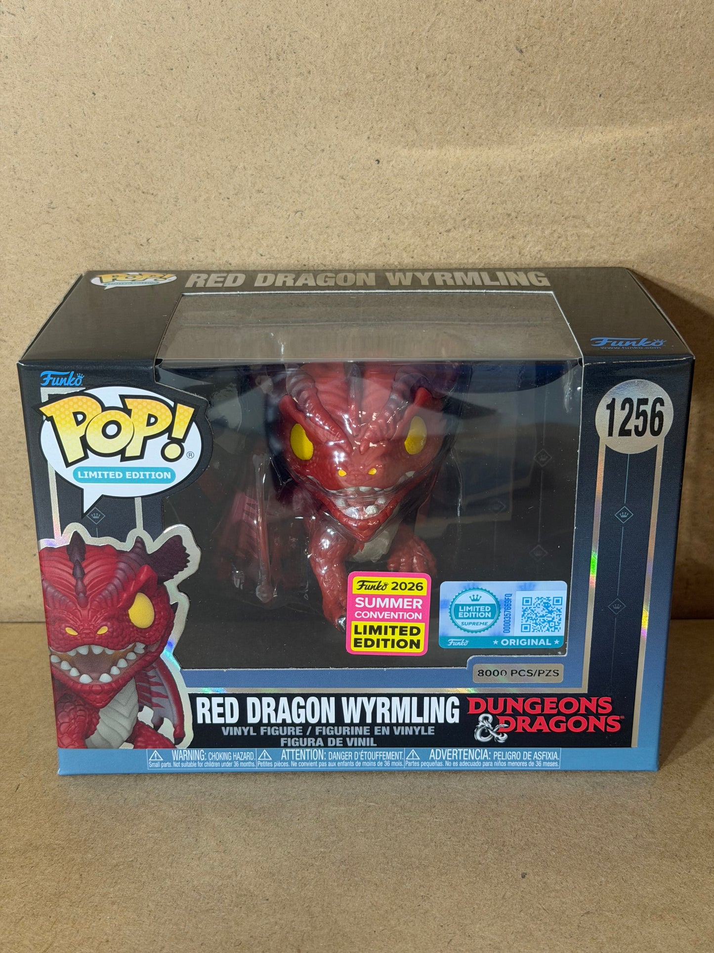 Funko Pop! Movies Dungeons & Dragons Red Dragon Wyrmling #1256 9500pcs LE