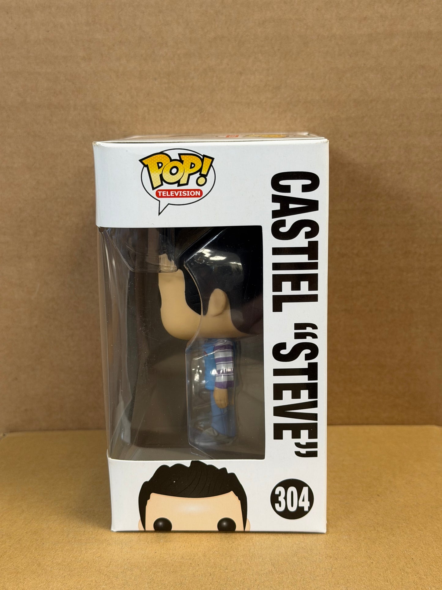 Funko Pop! Television Supernatural Castiel “Steve” #304 Slight Front Faded