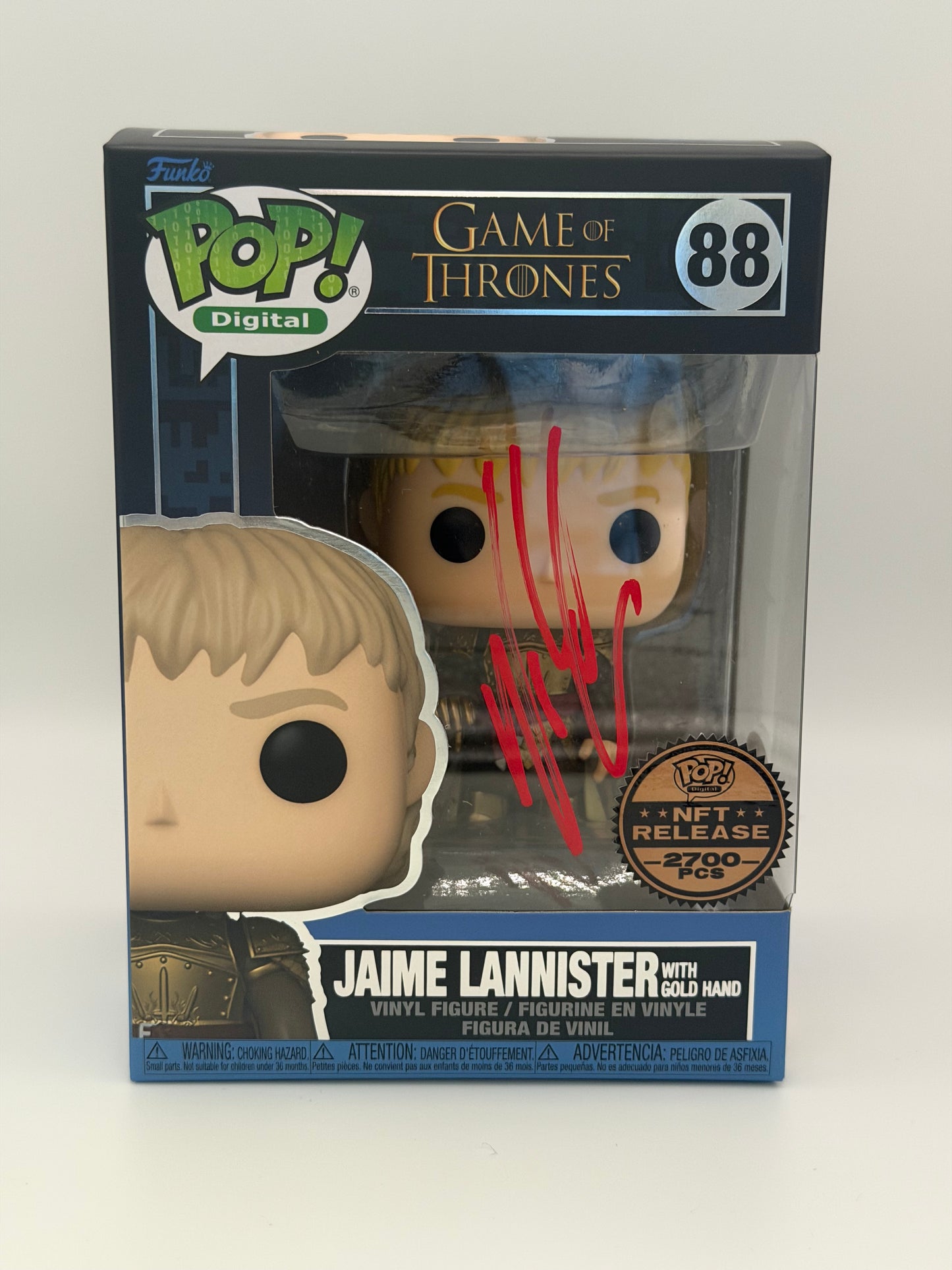 Funko Pop! Television Game Of Thrones Jaime Lannister Signed Nikolaj Waldu COA #88 NFT