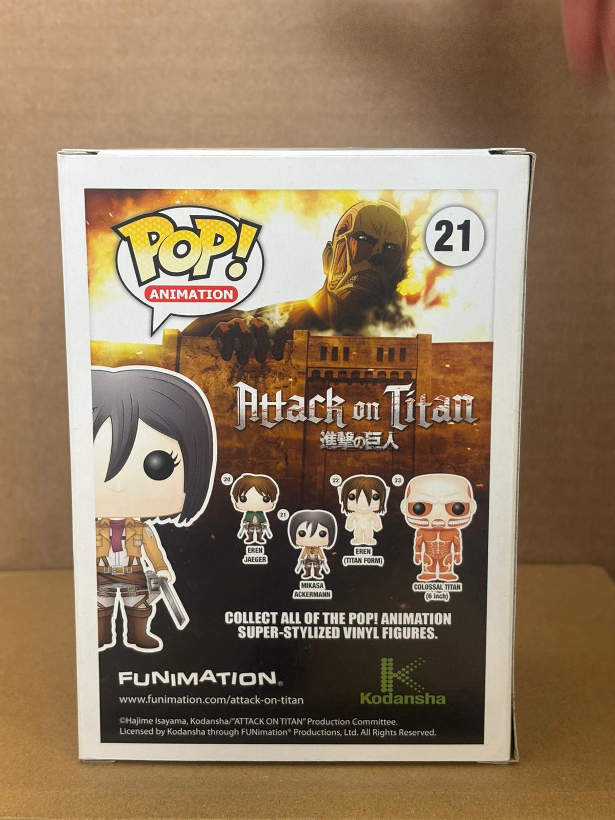 Funko Pop! Anime Attack On Titan Mikasa Ackermann #21 Vaulted
