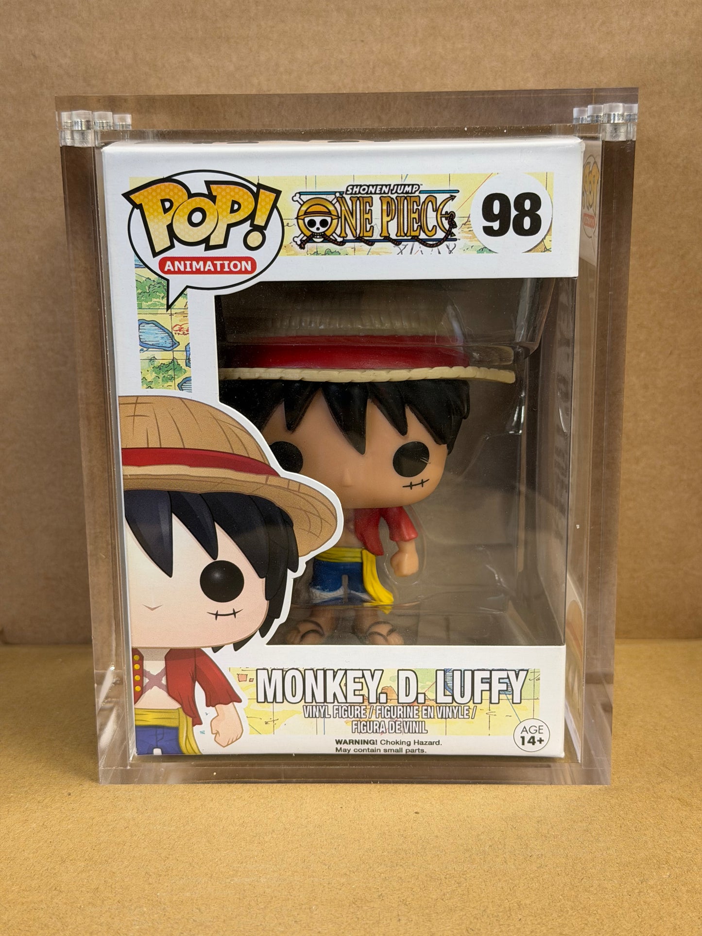 Funko Pop! Anime One Piece Monkey D Luffy OG JJL160309 #98 Free Magnetic Stack