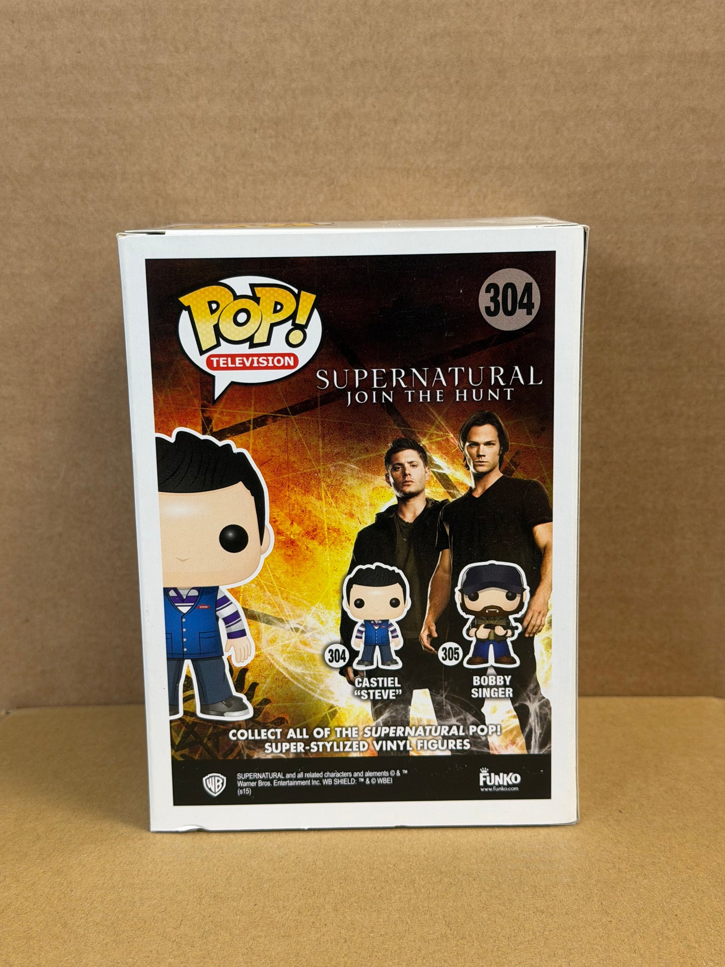 Funko Pop! Television Supernatural Castiel “Steve” #304 Slight Front Faded