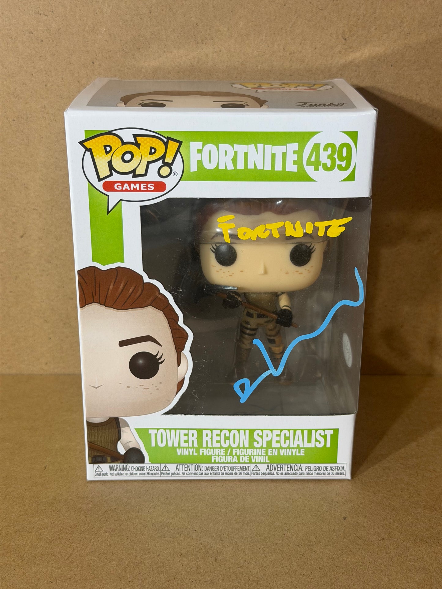 Funko Pop! Games Fortnite Recon Specialist Signed Donald Mustard (Creator) COA #439