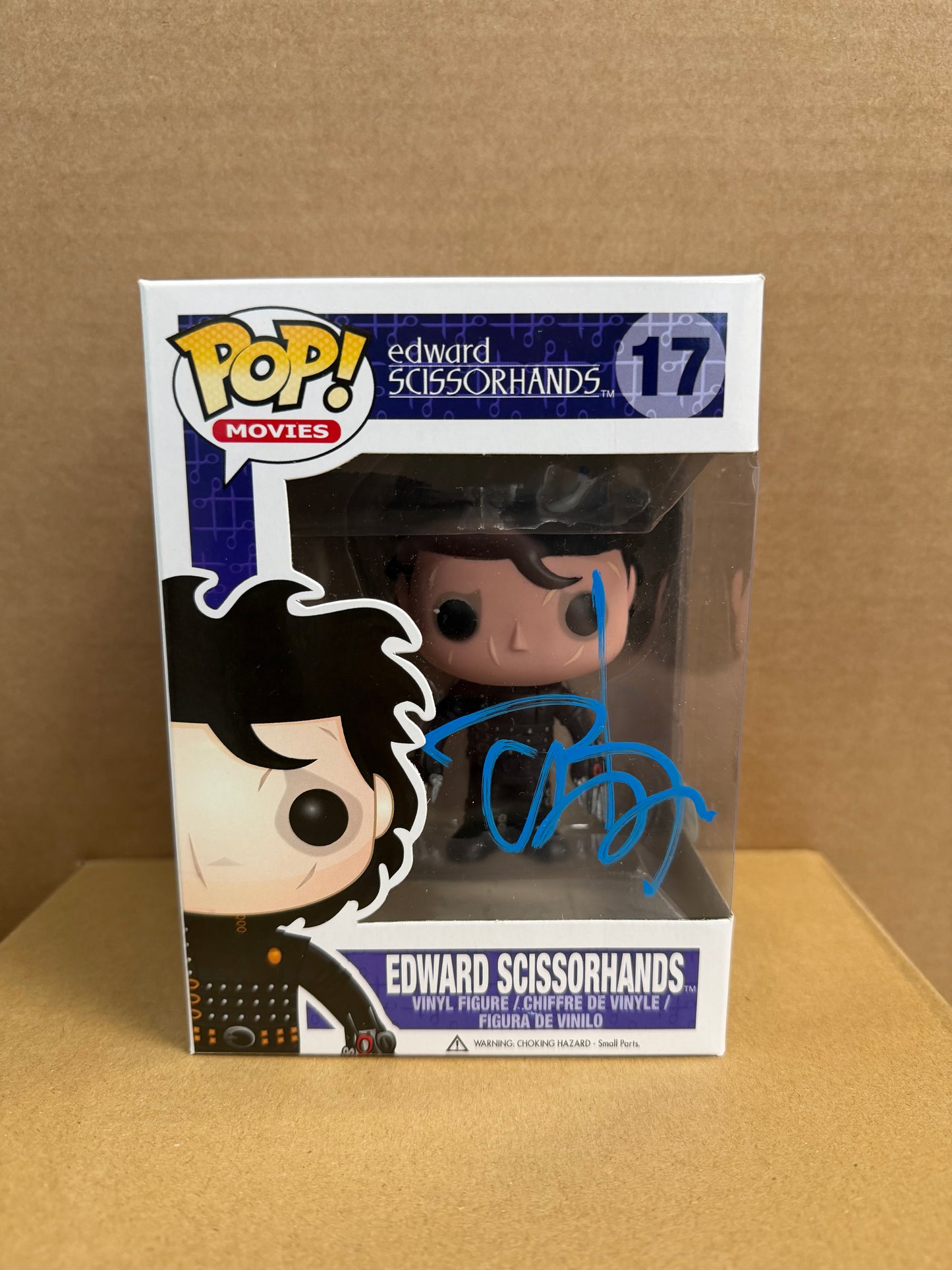 Funko Pop! Movies Edward Scissorhands Signed Johnny Depp COA #17 WS