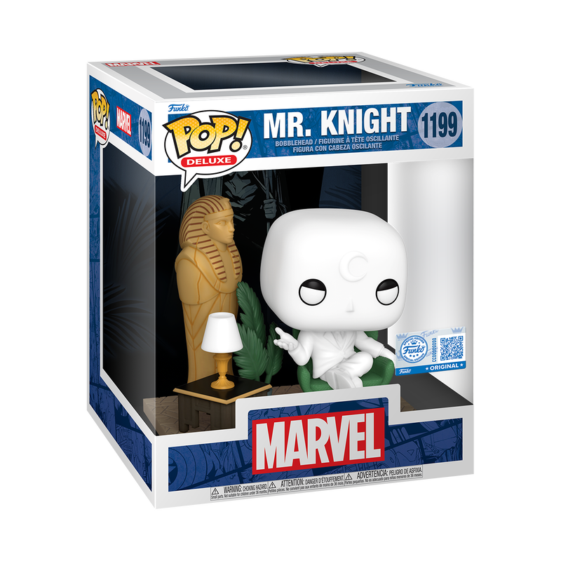 Funko Pop! Deluxe Marvel Mr.Knight #1199 Exclusive Free Protector